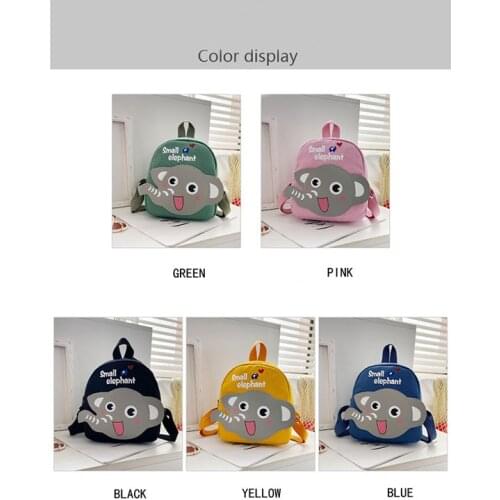 3-5 years old Canvas Backpack cartoon schoolbag