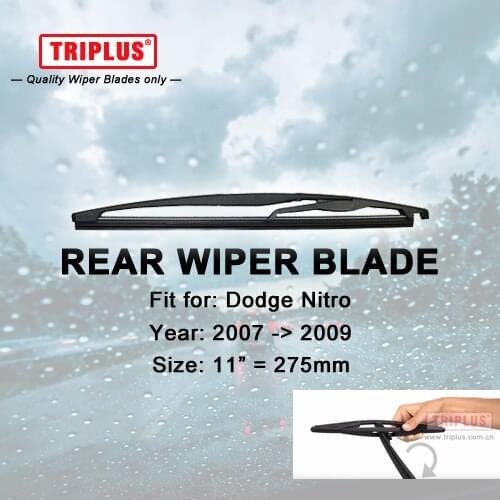 Rear Wiper Blade for Dodge Nitro (2007-2009) 1pc 11" 275mm,Car Rear Windscreen Wipers Back Window Windshield Wipers
