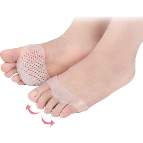 Silicone Forefoot Pads Toe Separator Gel Pads Cushion Pad Pain Relief Shoes Insoles Finger Toe Hallux Valgus Corrector Foot Care