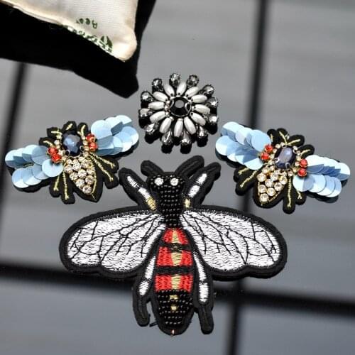 Rhinestone Big Pineapple Patch for Clothes Sewing on Crystal Beaded Applique for Jackets Jeans Bags Shoes Beading Applique