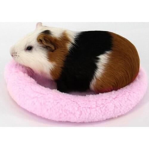 Guinea Pig Hamster House Winter Warm Animal Rabbit Squirrel Hamster Bed Washable Soft Guinea Pig Cage Accessories