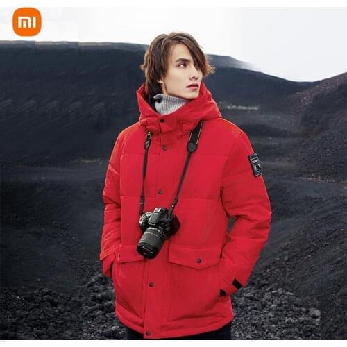 Xiaomi Cottonsmith Jacket Pullover Graphene 4 Levels Intelligent Temperature Control Heating Hoodie Pullover Men Parka Coat FY81