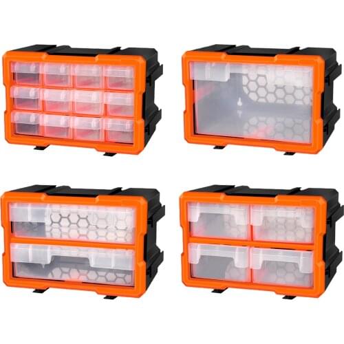 Tool Case Components Box Plastic Parts Combined Transparent Screw Containers Storage Case Hardware Accessories Tool Box