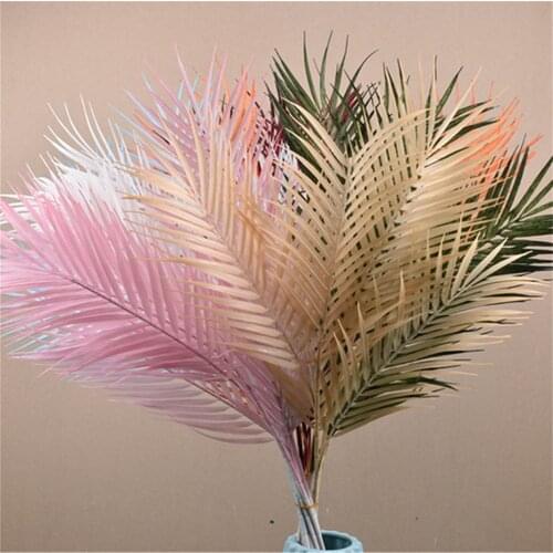 Silk Nordic Pampas Simulation Scattered Tail Sunflower Leaves Loose Tails Decor Diy Home Wedding Flower Arrangement Iron Leaf