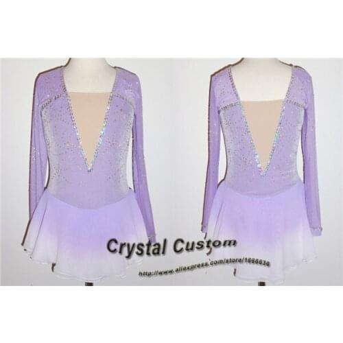 Girls Figure Skating Dress New Brand Vogue Figure Skating Competition Dress For Women Customized DR3234