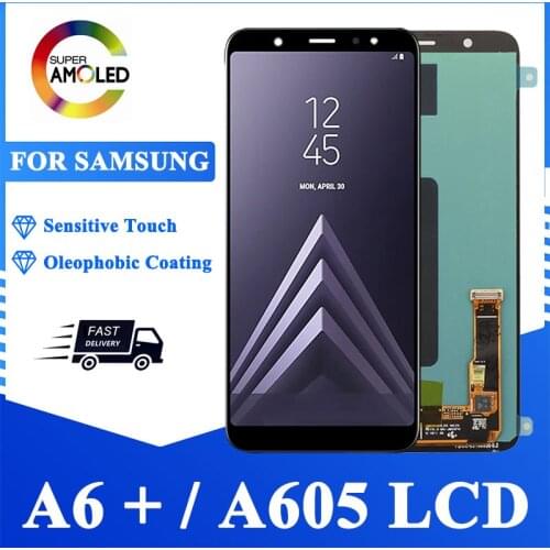 6'' LCD For Samsung Galaxy A6 Plus A6+ A605 SM-A605F Display Replacement For Samsung A605FN A605G A605GN Touch Screen Digitizer