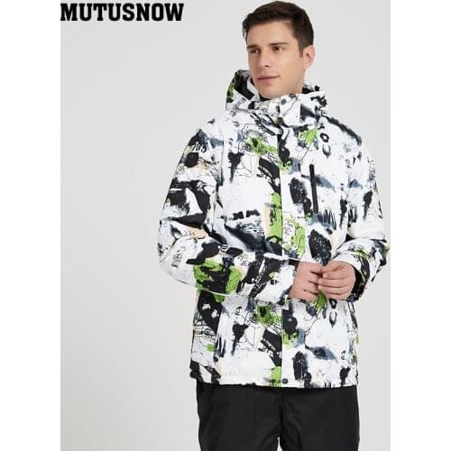 Winter Ski Jacket Men Sports Man Wear Waterproof Windproof Snowboard Coat For Male Mountain Down Jacket Super Warm -30 Degree