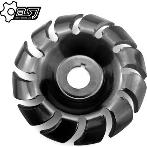 1PC 90mm Manganese Steel 12 Teeth Wood Carving Disc 22mm Bore Grinder Wood Shaping Disc for 125 Angle Grinder Woodworking Tool