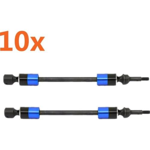 10pcs 5451X Hard Steel Splined CVD Swing Driveshaft Axles For RC Car Model Traxxas 1/10 E-Revo Summit Revo 3.3 E-MAXX T-MAXX