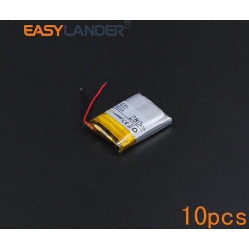 10pcs/Lot 3.7V 380mAh 552040 Rechargeable li Polymer Li-ion Battery For Game Player mouse recorder speaker RC toys headephone