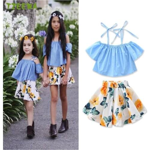 2020 Girls Skirt Set Summer Children Clothing Toddler Girl Clothes Ensemble Fille Ete Baby Girl Clothing Sets Meisjes Kleding