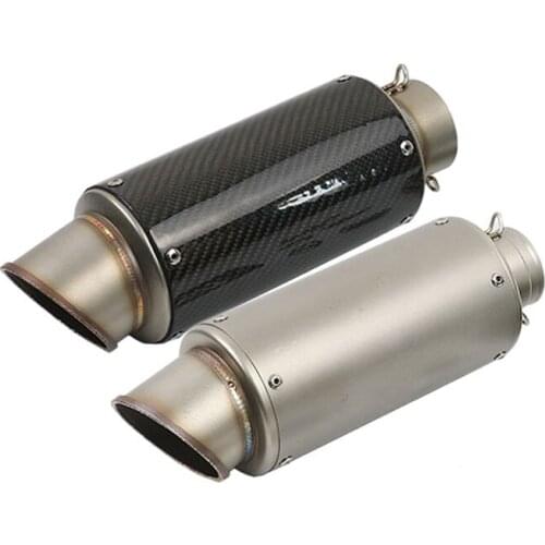 51MM 60MM Inlet Universal Motorcycle Modified Exhaust Muffler Pipe Sport Motorbike Exhaust Pipe Muffler Escape Scooter