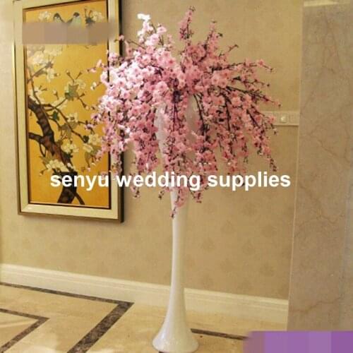 98cm tall trumpet metal flower vase wedding centerpiece table vase for wedding decoration with metal vase for wedding senyu0413