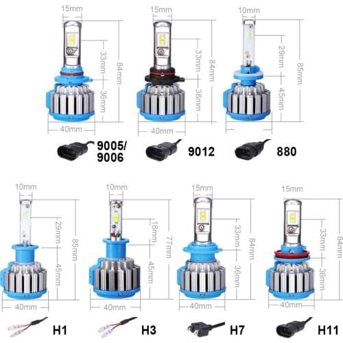 Auto Bulb Headlamp Car Headlight H1 H3/ 880(881/H27) H7 H11(H8/H9) /9005 (H10/HB3)/ 9006(HB4) /9012 H4 H13 9004 9007 hi/lo