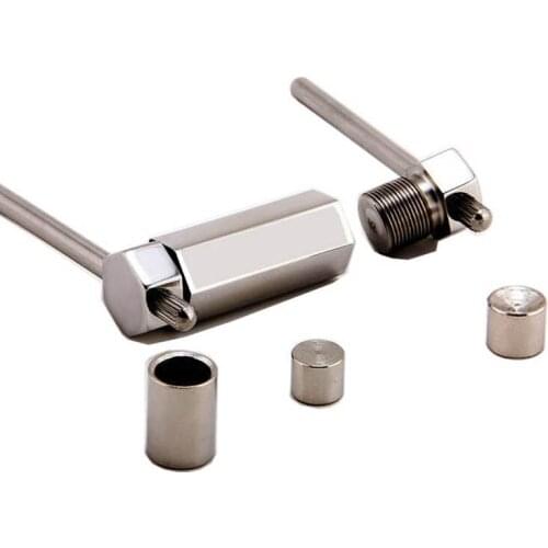 Free shipping hexagonal Metal Snooker tip Presser 9mm/10mm/11mm tip tool Cue tip Depressers pool accessories