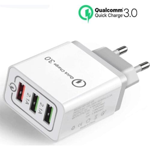 Quick Charge 3.0 USB Charger For iPhone Wall Fast Charging For Samsung S20 Plug Xiaomi Mi Huawei Mobile Phone Chargers Adapter