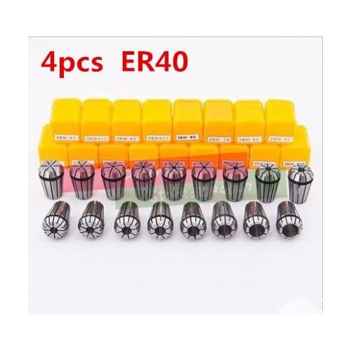 Free Shipping 4PCS for Choose ER ER40 Collet Chuck for Spindle Motor Engraving/Grinding/Milling/Boring/Drilling/Tapping
