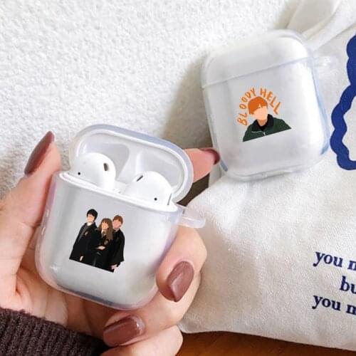 Weasley Twins Draco Malfoy Clear Case For Airpods 2 1 Soft Silicone Earphone Case TPU Cover Air Pods pro 3 Wireless Accessories