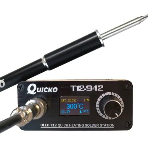 T12-942 MINI OLED Digital soldering station T12-M8 Metal Aluminum handle with T12-ILS JL02 BL BC1 KU iron tips without power