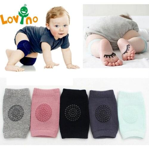 Baby Cotton Knee Pads Kids Anti Slip Crawl Necessary Knee Protector Babies Leggings Children Leg Warmers For 2 pair