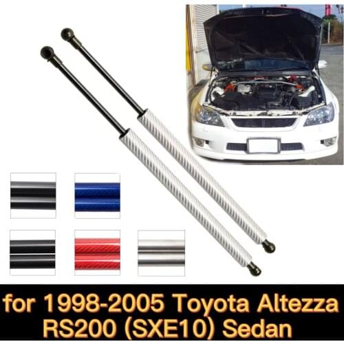For 1998-2005 Toyota Altezza RS200 SXE10 / Lexus IS 200 (GXE10) Front Hood Bonnet Damper Gas Struts Lift Supports Shock Absorber