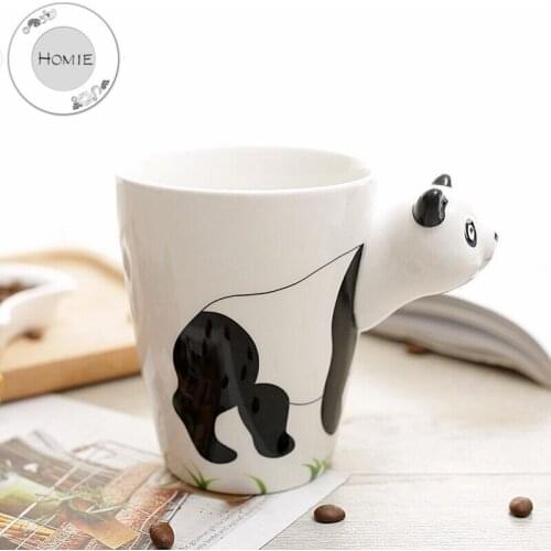 HOMIE lovely Ocean Animal Ceramic Coffee Mug Large rabbit 400ml Animal Mugs creative Drinkware Tea milk Cups Birthday gift