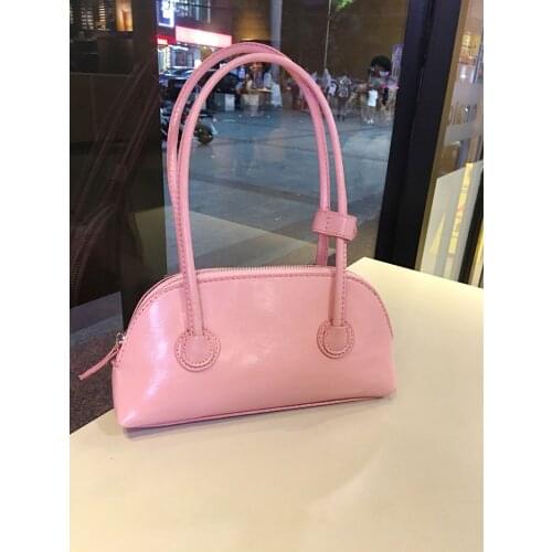 Fashion Sweet Pink Bags Shoulder Bag Women Casual Stylish Handbag Bright Cute Japanese Korean Style