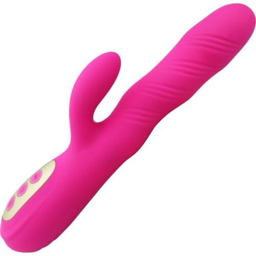 Powerful Rabbit Vibrator G Spot Dildo Vibrator with Strong 10 Vibrations 12 Rotation Sex Toys for Women Adult Clitoris Stimulate