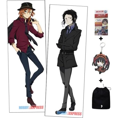 Hobby Express Nakahara Chuuya and Ryunosuke Akutagawa - BSD Dakimakura Japanese Hugging Body Pillow Cover ADP72023