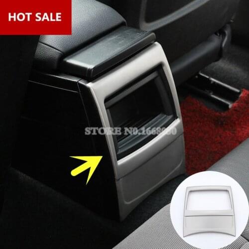 Stainless Interior Console Armrest Box Air Vent Trim Cover For BMW 1 Series F20 F21 2012-2013 1pcs Car Accessories Car Trim