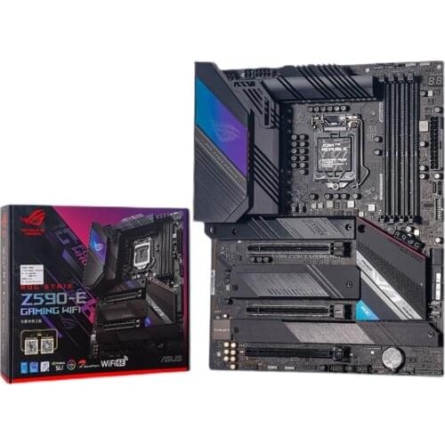 NEW For Asus ROG STRIX Z590-E GAMING WIFI Motherboard LGA 1151 Z590 Overlocking Support i3 i5 i7 10100F 10400F 10400 10700K