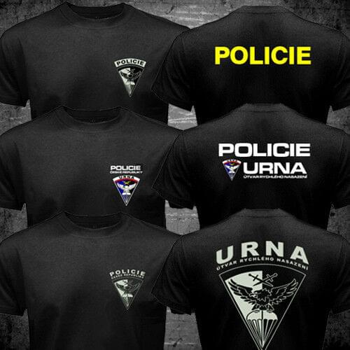 New Urna Czech Republic Tactical Police Swat Anti Terrorist Military T Shirtt Shirt New Men Hot Fashion Solid Tee Shirt