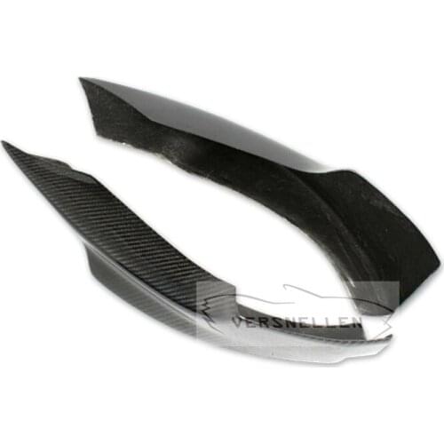 P Type Carbon Fiber Front Bumper Lip Splitter Aprons For BMW 3 Series E92 Coupe M-Tech M M-sport Car 2007-2009