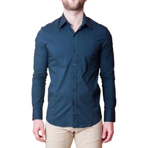 Blue shirt collar classic 7178