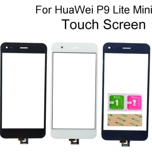Touch Screen Glass For Huawei P9 Lite Mini SLA-L02 SLA-L22 SLA-TL00 Touch Screen Digitizer Assembly Mobile Tools 3M Glue