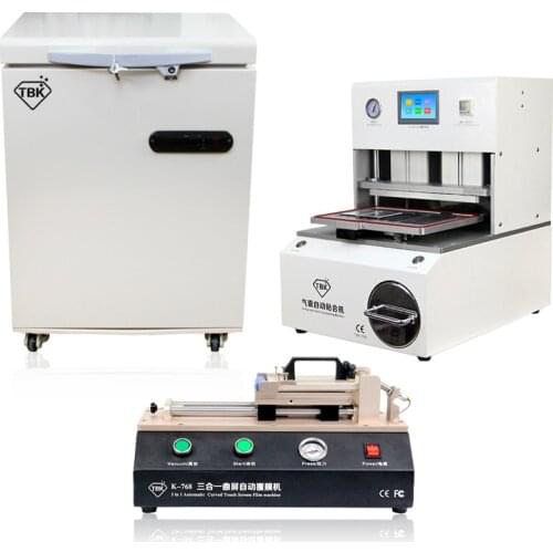 TBK-708 Automatic Laminating Machine+TBK-768 OCA Film Laminating Machine + LCD Touch Screen Frozen Separator