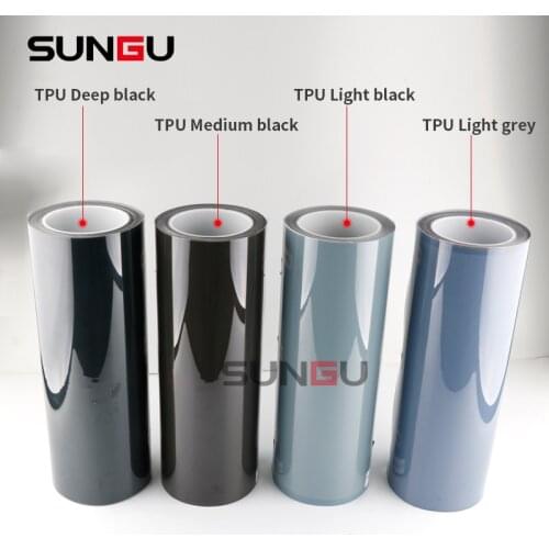 Tinted Head and Fog Lamp Overlays Protective Film Covers Kit Car head light lamp Flim