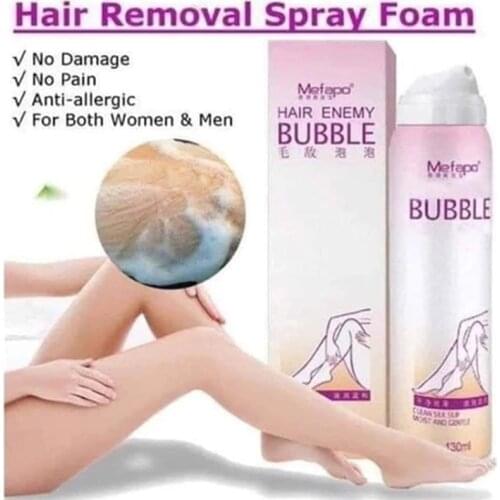 Hair Enemy Hair Removal Bubble Hair Remover Spray for Body Leg Arm Underarm Private Parts Men Women MPwell