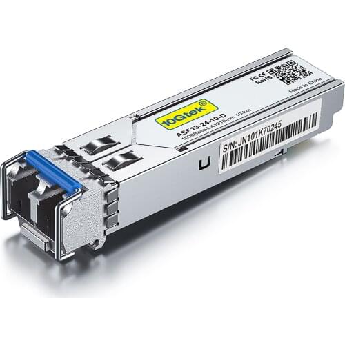 1.25G SFP Transceiver 1000Base-LX, 1310nm SMF, up to 10 km, for Cisco GLC-LH-SMD, Meraki MA-SFP-1GB-LX10