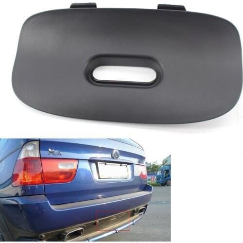 1Pc Black Rear Bumper Cover Flap Trailer Hitch Mount Fit for BMW X5 E53 00-06 51128402327