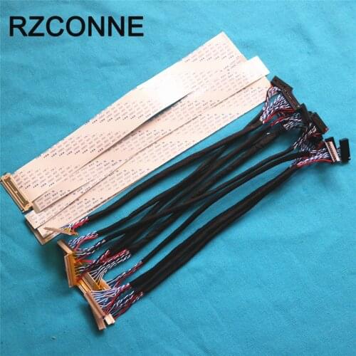 15pcs/lot LCD screen wire Kit 26cm support Universal LVDS FFC TTL Ribbon Flat Cable for 12''-32'' LED LCD driver board connected