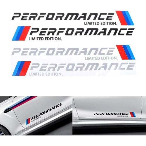 2PCS Car-Styling Stickers M Performance Limited Edition Side Door Reflective
