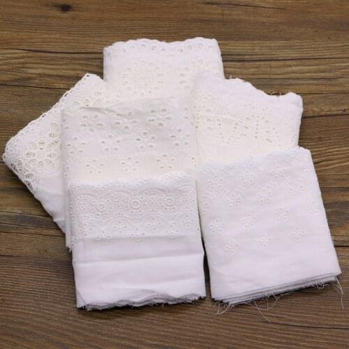 2 yard Embroidered white lace cloth,, used for cinnamon belt necklace, wedding decoration