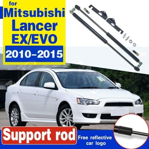 Refit Car Hood Engine Cover Hydraulic Rod Strut Spring Lift Support Shock Bracket Bars For Mitsubishi Lancer EX/EVO 2010-2018