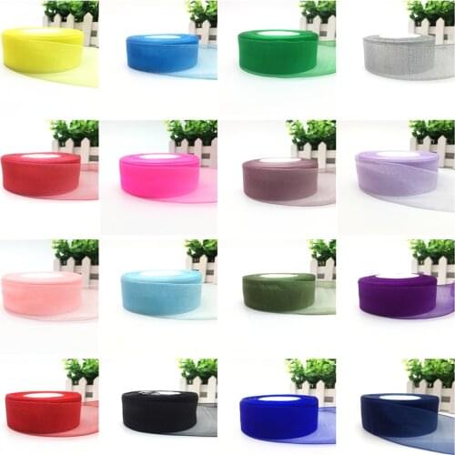 5 Yards 38mm Ribbon Wedding Party Decoration Organza Ribbon Gift Wrapping Hair Bows DIY Christmas Ribbon