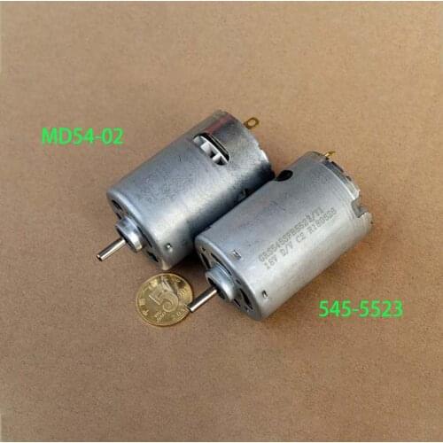 5523/MD54-02 DC 12V-24V 17300-35200RPM Large Torque High Speed Strong Power 545 Motor Front-ball-bearing for DIY Vacuum Cleaner