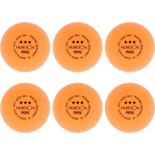 6Pcs Professional 3-Star 40+mm Table Tennis Balls for Advanced / Competition Training Ball