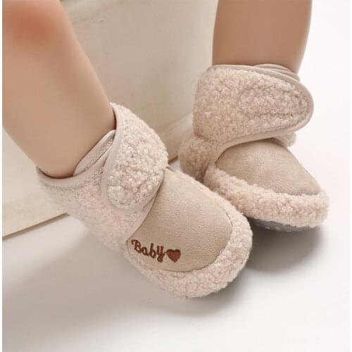 Baby Girl Boy Shoes Children Cotton 0-1Y Newborn Toddler Infant Snow Booties Soft Sole Antiskid 0-18M Kids Winter First Walkers