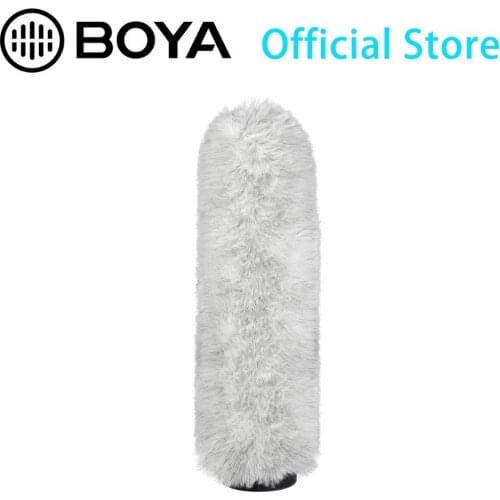 BOYA BY-P290 Furry Outdoor Interview Windshield Muff for Shotgun Capacitor Microphones