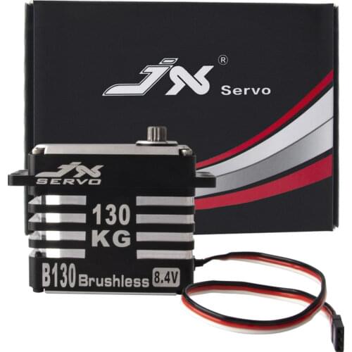 JX B130 130kg Mega Torque Full CNC Metal Gear Standard Digital Brushless Servo for 1/5 RC car Robot Drone